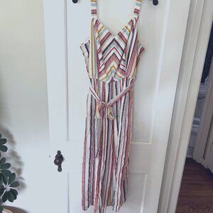 Pastel striped jumpsuit